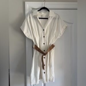 H&M Shirt Dress with Belt, Sz M